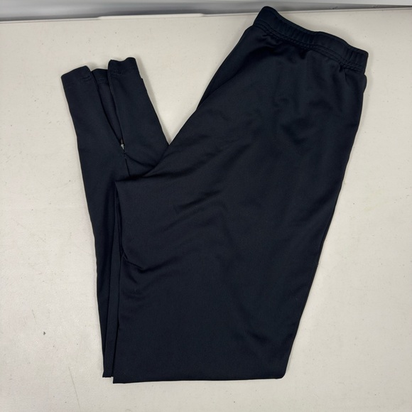 Gymshark Joggers Men’s M Workout Pants Black Tapered Ankle Zip Running EUC - Picture 2 of 12
